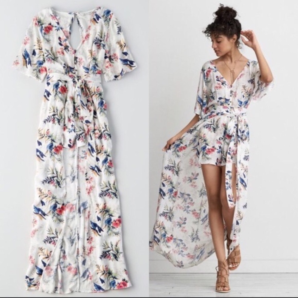 America Eagle Outfitters Maxi Romper Dress